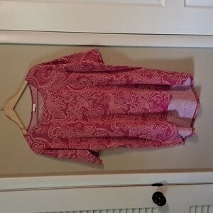 LulaRoe Tunic Top Pink Large NWOT